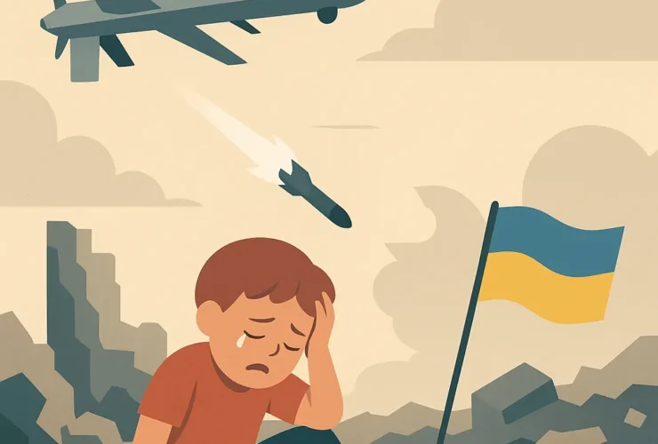Російська атакувальна дронова кампанія: загибель дитини в Україні