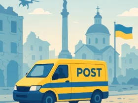 Терор проти цивільних: РФ знищила авто Укрпошти на Нікопольщині