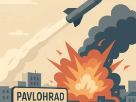Ракетний удар російських окупантів по Павлограду: один загиблий та постраждалі