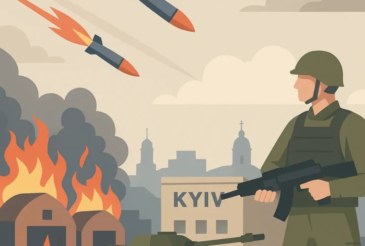 Шостий день атак на Київ: ситуація в селі Погреби та наслідки для столиці
