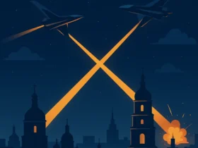 Нічна атака реактивними БпЛА на Київ: сили ППО відбивали удар, у столиці спалахнули пожежі