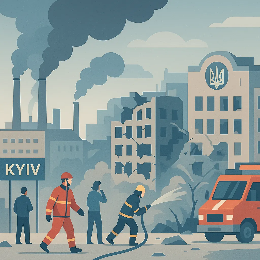 Масована атака реактивних безпілотників на Київ: двоє загиблих, уражено об'єкти 'Укрзалізниці', фармзавод та дата-центр