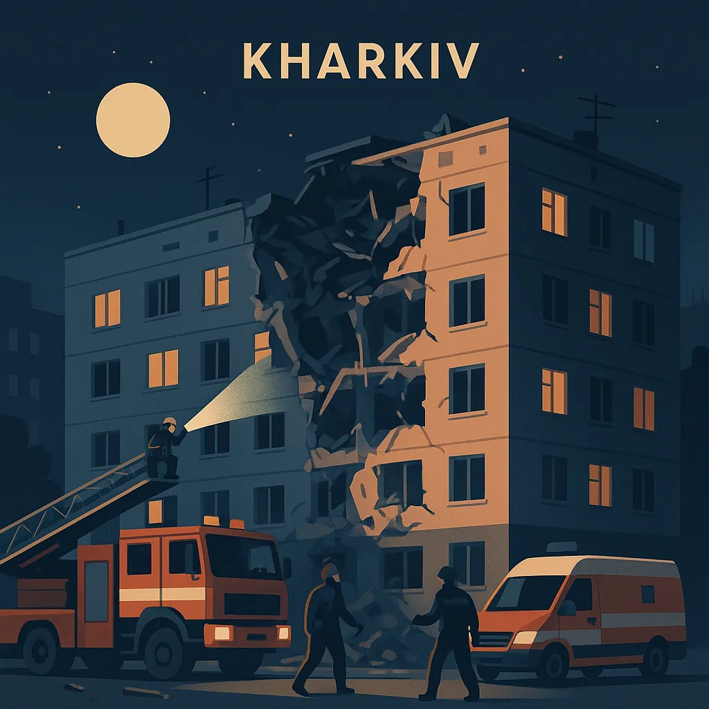 Удар керованою авіабомбою по багатоповерхівці в Харкові: 38 поранених, серед яких 10 дітей