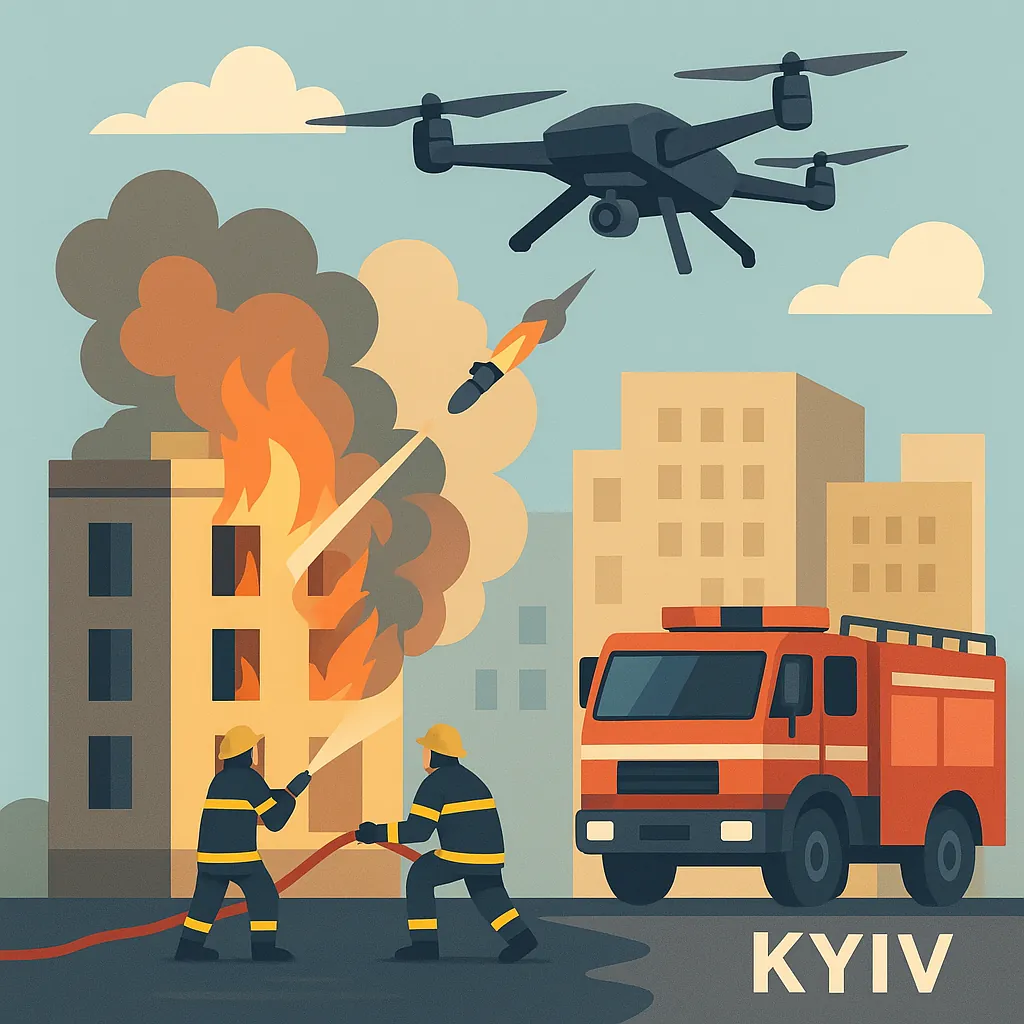 Смертельний удар: РФ атакувала будівлю СБУ в Києві, є постраждалі