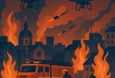 Масована атака дронів на Запоріжжя: у місті спалахнули масштабні пожежі, є численні влучання