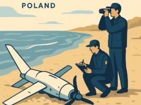 У Польщі на пляжі знайшли уламки випробувального військового дрона