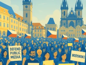 У Чехії тисячі людей вийшли на протест проти медіареформи уряду